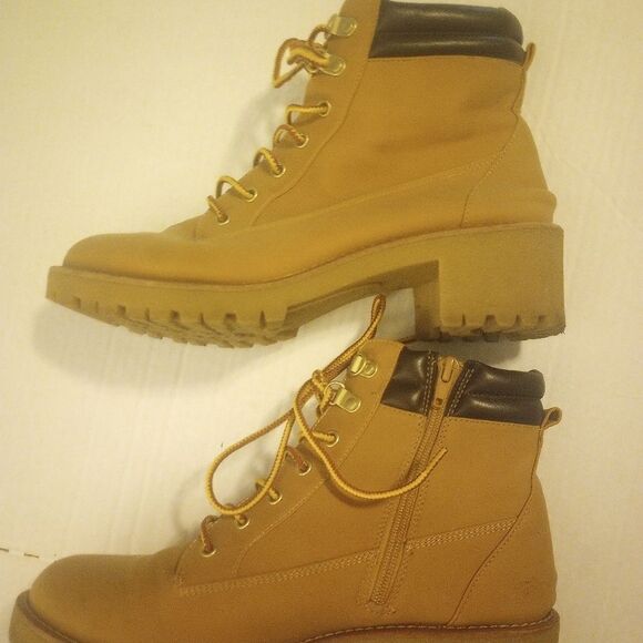 Women's hiking/work boots with zipper and lace up closure - Picture 7 of 8